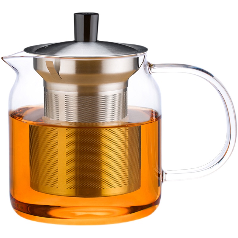 尚明耐热玻璃泡茶壶套装耐高温大容量不锈钢过滤茶具单壶小号家用-图3