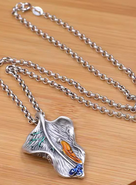 景泰蓝珐琅彩一叶菩提通用项链