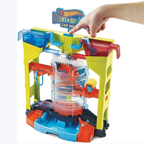 Mattel, хот вилс, механическая акула с рельсами, комплект, игрушечная машина для мальчиков, игрушка