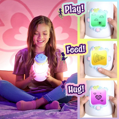 Американец Get2glow Fairy Magic Laughing Virtual Elf Bottle Fairly Collection of Tank Electronic Pet Toys