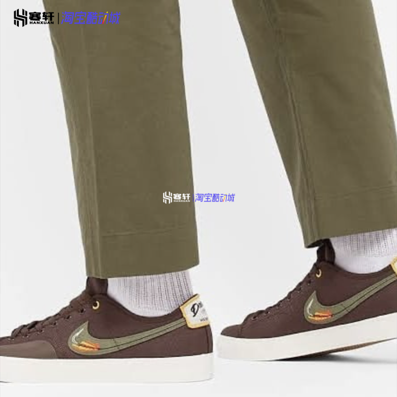 Nike/耐克SB Blazer Court男子帆布低帮休闲运动滑板鞋CZ5605-200