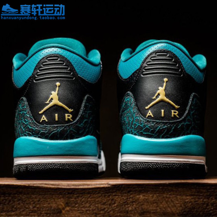 Air Jordan 3 GS AJ3乔3爆裂纹恐惧黑白篮球鞋441140 AA1243-020