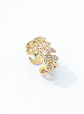 小众设计高级感金色网红装饰戒指