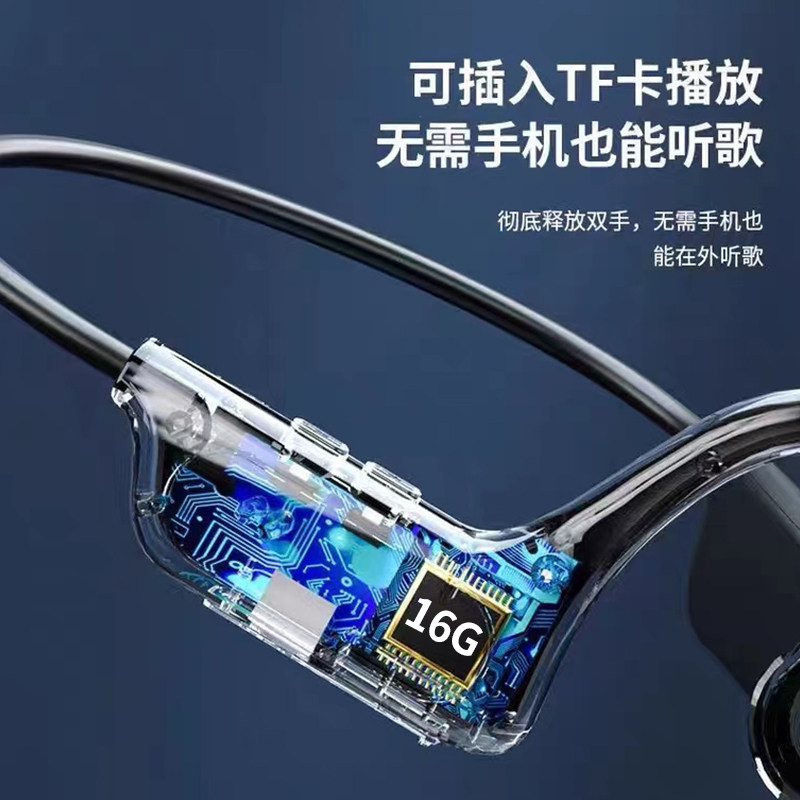 骨声云传导不入耳无线可插卡男耳机 幽炫数码蓝牙耳机