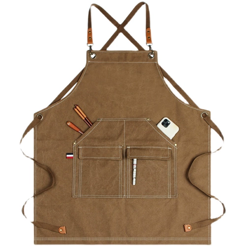 Чай с молоком, фартук, водонепроницаемая джинсовая ткань для коммерческого использования для гостиной для работы, делается под заказ, с печатью вашего логотипа