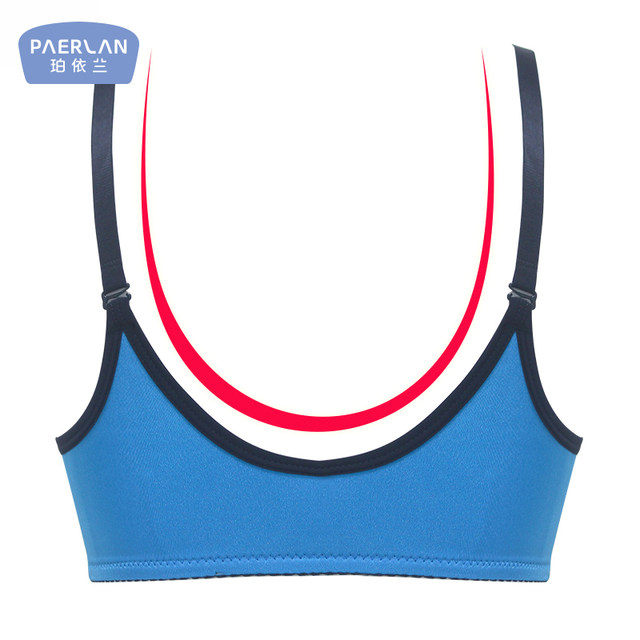 Black unwired unbuttoned bra for women with front buckle