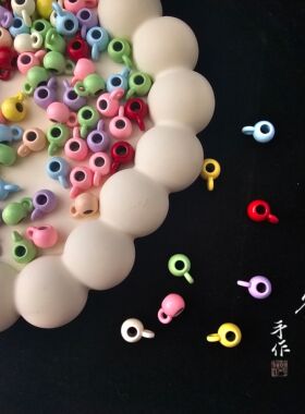 彩色喷漆三通合金刘公子手作diy手工串珠手机链手链项链饰品配件