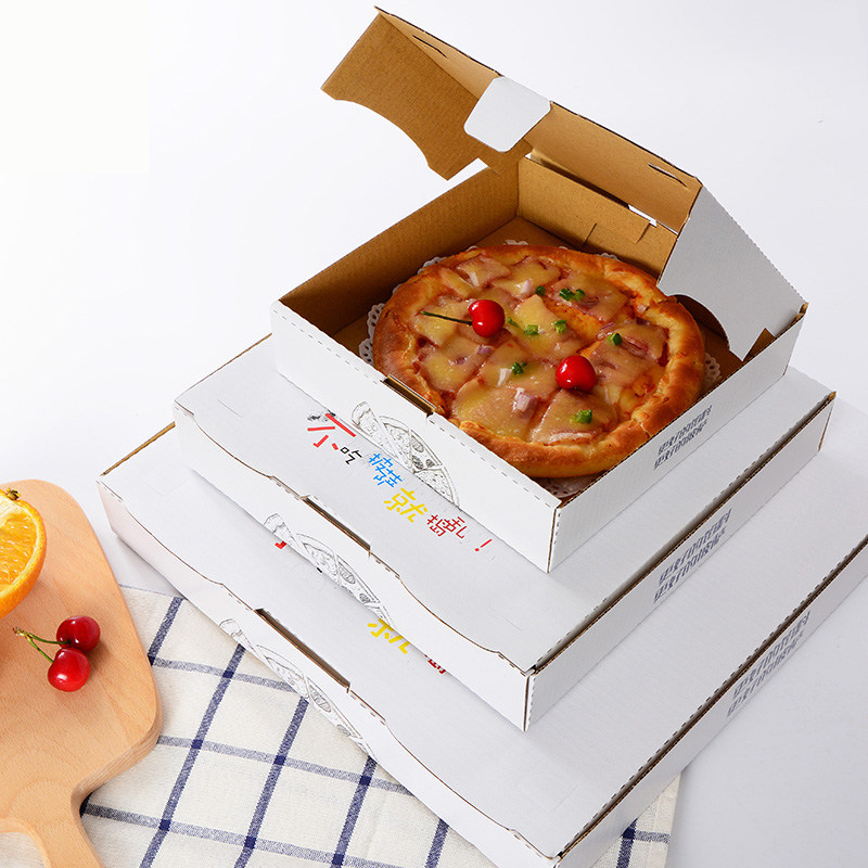 披萨盒子商用7 8 9 10英寸比萨加厚瓦楞PIZZA打包利器可定制包装_虎窝淘