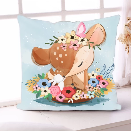 Подушка, мультяшная милая детская наволочка, «сделай сам», в цветочек