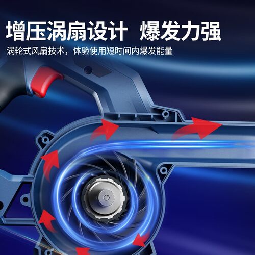 吹风机锂电无刷DCQF32D 20V4.0Ah单电大功率树叶吹尘机鼓风机 - 图3