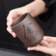Purple clay tea cup master cup home lettering kung fu tea cup