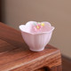 Hand-pinched pink master cup for ladies tea cup