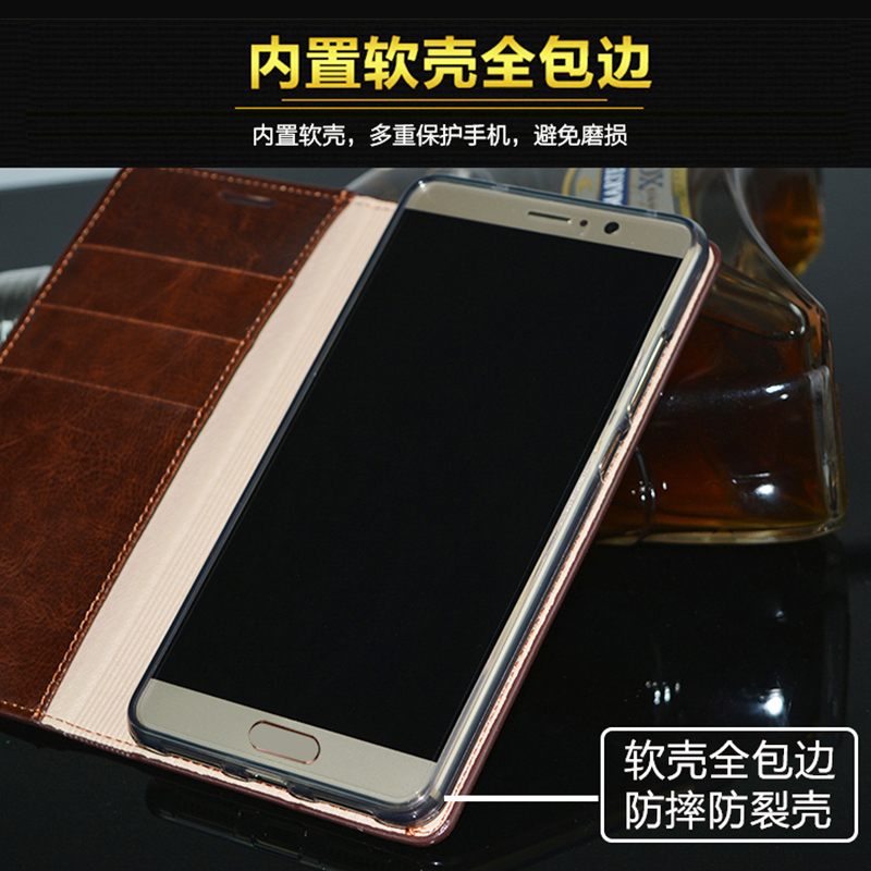 适用于华为mate10/mate10pro/p10/p10plus手机壳真皮mt10pro商务奢华高档防摔简约全包翻盖式皮套男女保护套-图3