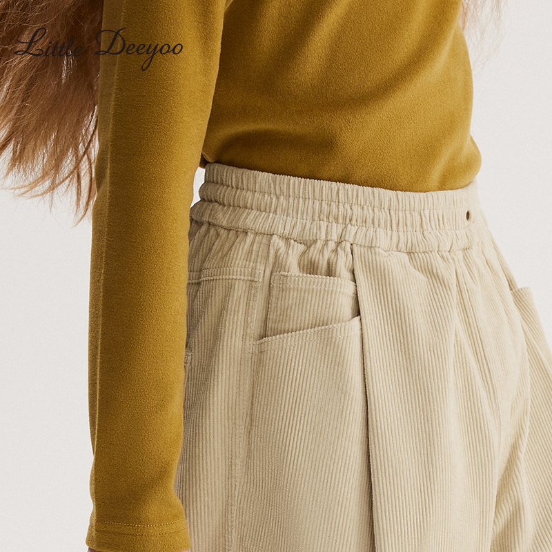 【特价】女童加绒裤子2025秋季新款儿童加厚灯芯绒长裤保暖休闲裤 - 图3