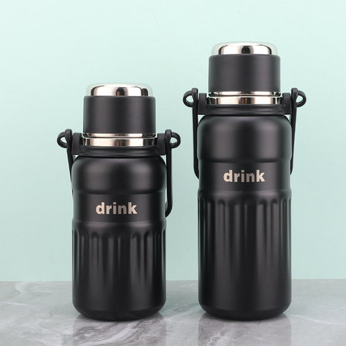 大容量保温杯316不锈钢双饮吸管直饮运动水壶便携户外男女学生杯 - 图3