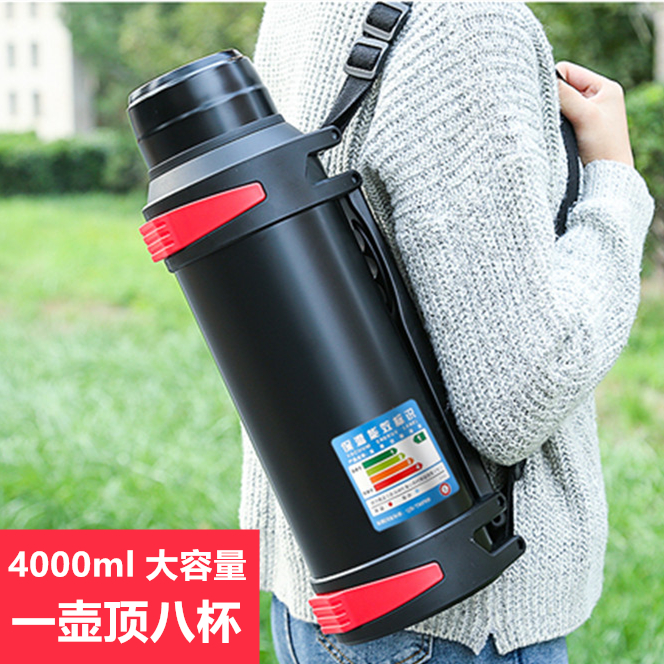 保温杯4升超大容量4000ml户外车载5L便携304不锈钢热水壶2L俄罗斯 - 图2