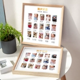 Liang Liang xiong мемориальные малышки мемориальная рамка кампус рекорды роста фотографий печатные дети 12 месяцев творческий