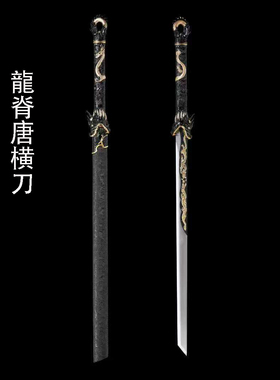 龙泉刀 剑 唐横刀一体花纹龙骨退役纪念礼品定制收藏送礼未开刃