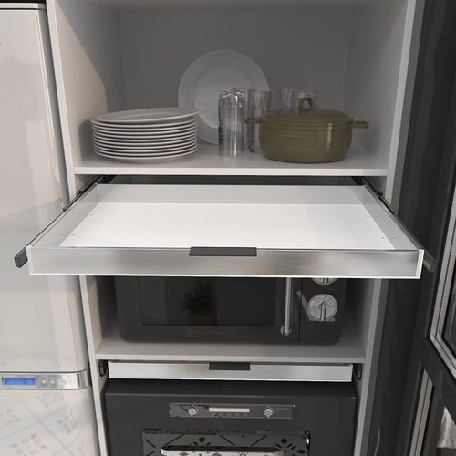 洗碗机顶部改造工具抽托盘带轨道抽中抽收纳储物盒四周不锈钢抽屉 - 图2