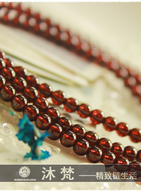 高档泰国佛牌石榴石女士毛衣链