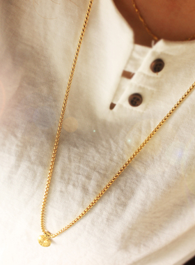 泰国佛牌链子男女长款吊坠玉挂链加粗毛衣项链不掉色细链两三挂