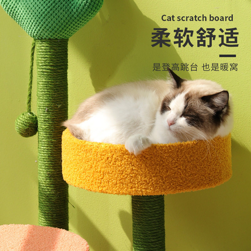 仙人掌 猫爬架剑麻耐磨猫抓板猫窝一体式 猫树猫咪跳台猫爪猫玩具,淘宝优惠券,粉丝福利购,淘宝优惠卷
