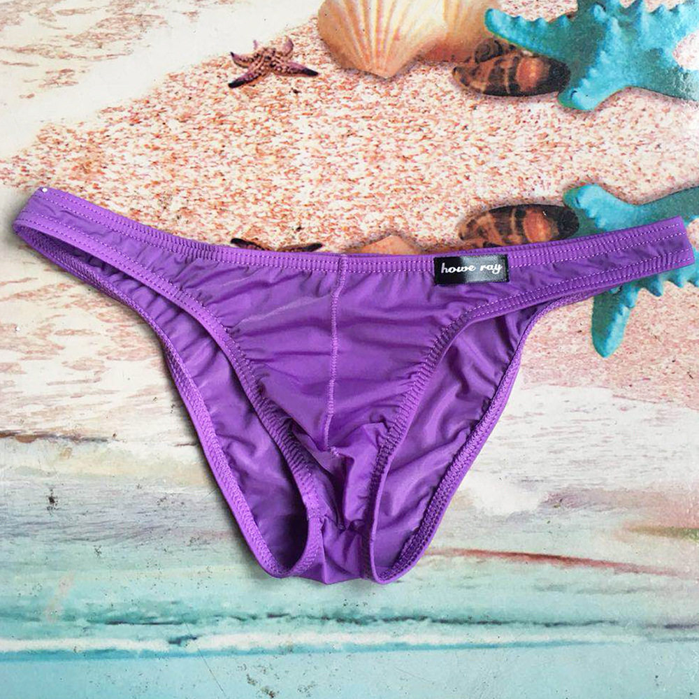 包邮冰丝男士比基尼半包臀小三角性感低腰紧身弹力透明内裤裤衩,淘宝优惠券,粉丝福利购,淘宝优惠卷