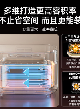 大宇躺平空气炸锅披萨烤炉免翻面