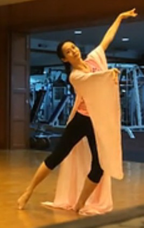 新款广袖大袖衫古典舞练习袖武媚娘外披汉唐风丽人行舞蹈服表演服 - 图1