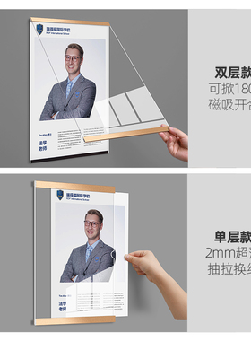 亚克力员工风采展示墙金属形象墙