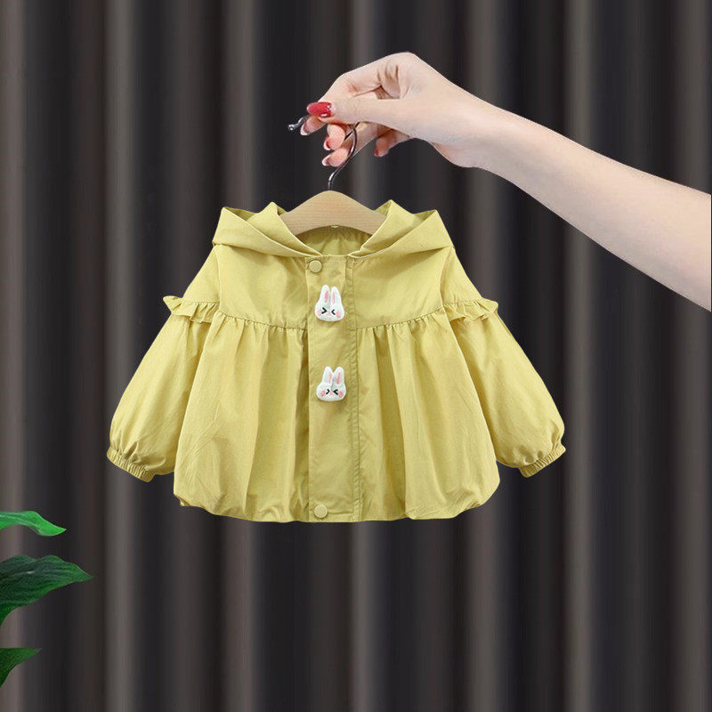 女童风衣外套秋装2025新款儿童洋气时髦公主衣服宝宝连帽上衣春秋,淘宝优惠券,粉丝福利购,淘宝优惠卷