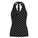 ແບບເກົາຫຼີ ins trendy dot printed pure wish halter neck vest