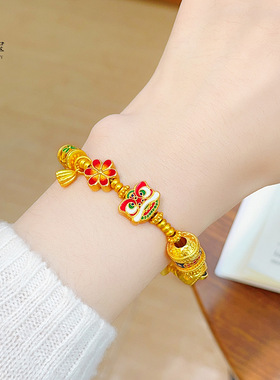 金店同款沙烧蓝珐琅彩平安