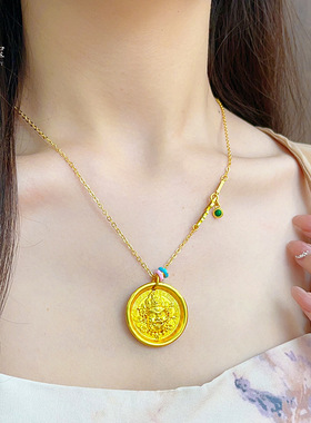 金店同款沙999黄财神手工