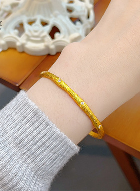 金店同款沙拉丝星芒手镯开