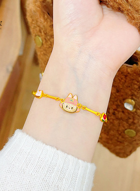 金店同款沙古法烧蓝拉布猫