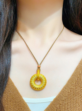 金店同款沙满钻花丝古钱币