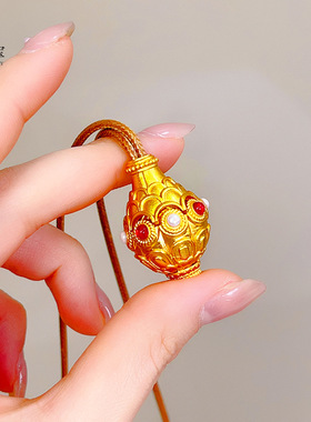 金店同款古法沙999花开见