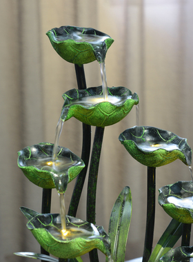 办公室开业礼品招财流水摆件