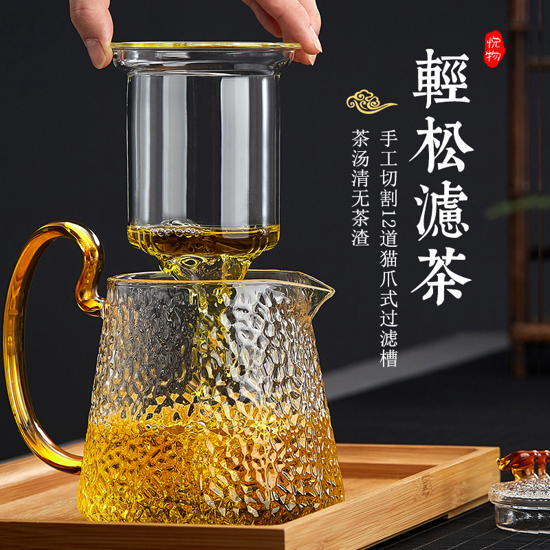 加厚玻璃茶壶泡茶壶过滤煮茶壶耐高温烧水家用耐热花茶壶套装茶具