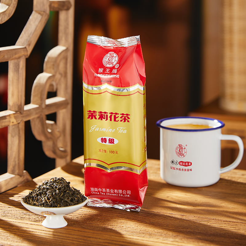 猴王茉莉花茶茶叶特级浓香型茶包新茶毛尖袋装乌龙茶大麦茶猴王牌