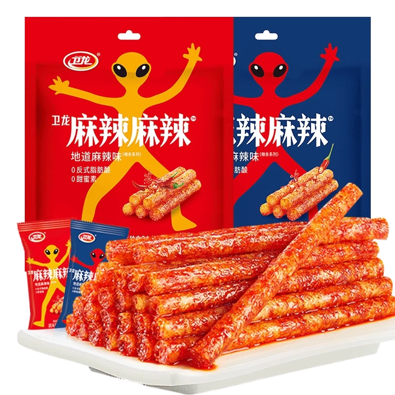 卫龙辣条大礼包魔芋爽面筋亲嘴烧很麻很辣经典零食小吃休闲食品-图3