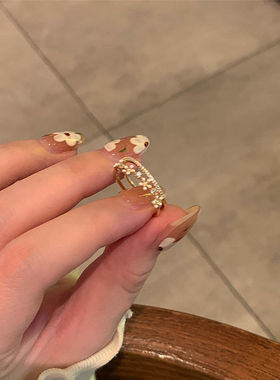 双层开口食指女2022年时尚个性