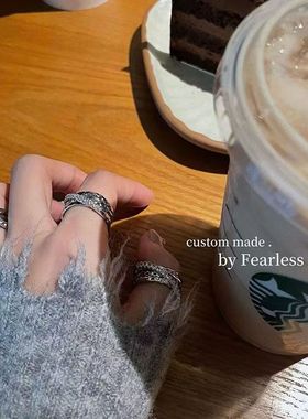 闪钻戒指锆石博主同款女