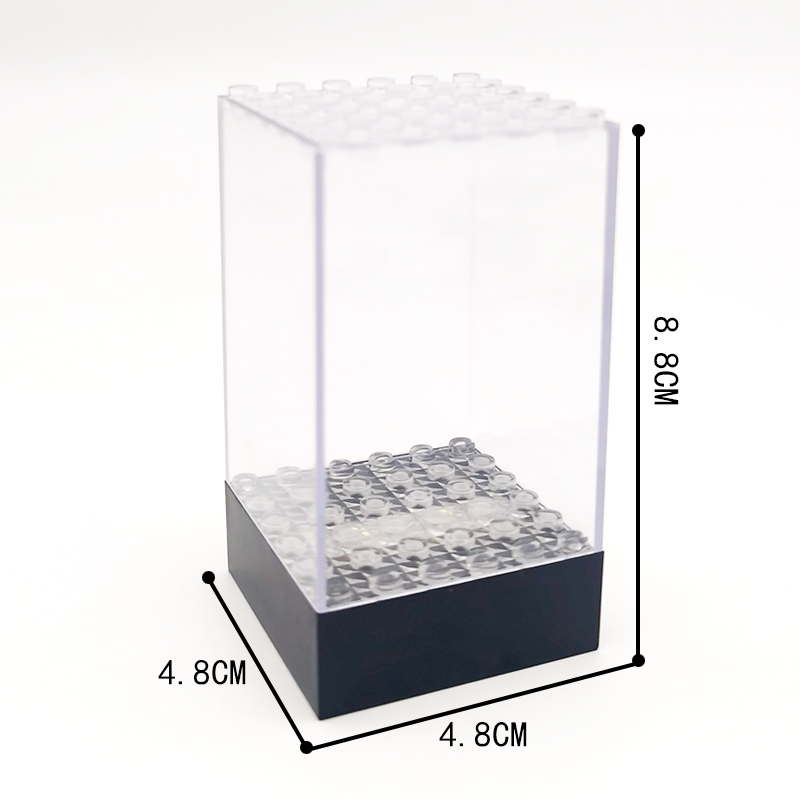 新款兼容乐高人仔展示盒亚克力塑料钥匙扣挂件积木人偶钥匙圈收藏 - 图2