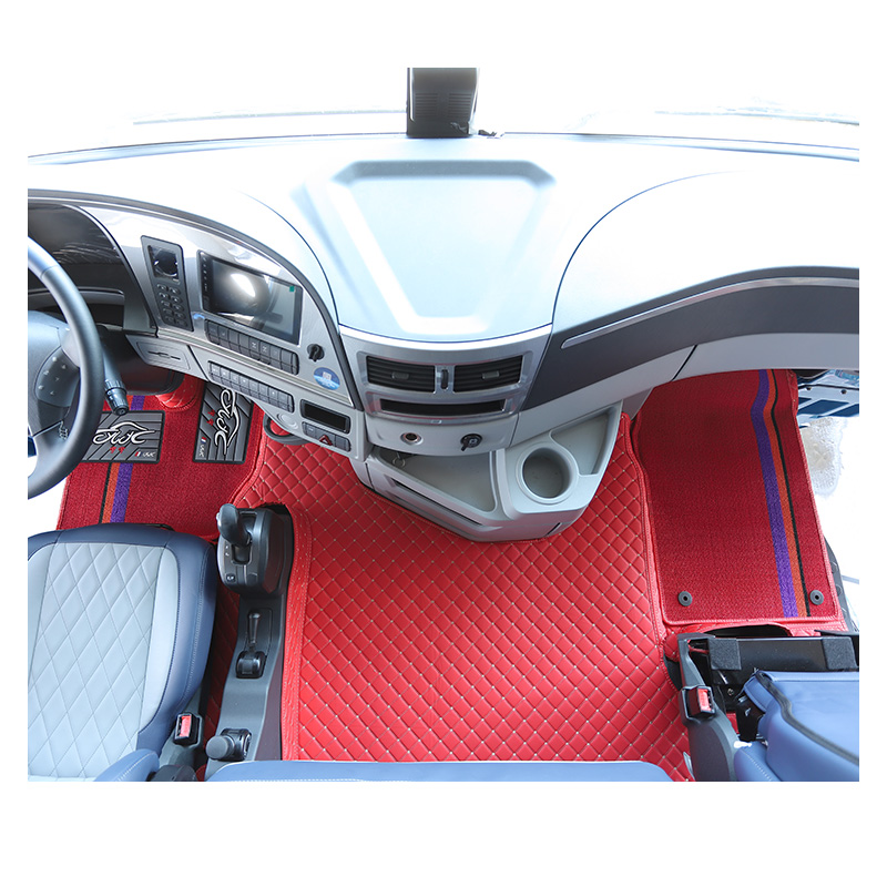 欧曼GTL专用全包围脚垫EST大货车新款驾驶室内饰装饰用品耐磨地垫 - 图3