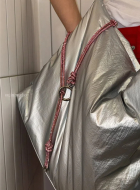 个性闪钻粉色少女包包挂饰