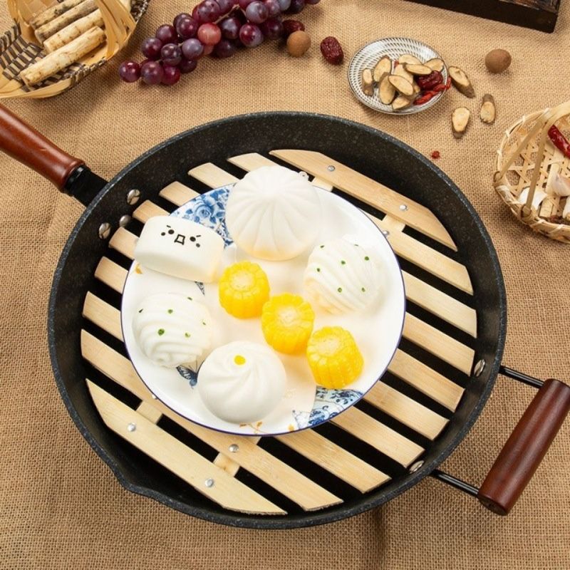 竹篦子家用帘子蒸锅竹制蒸架蒸馒头垫蒸笼竹蒸片蒸盘笼屉蒸格蒸屉 - 图2