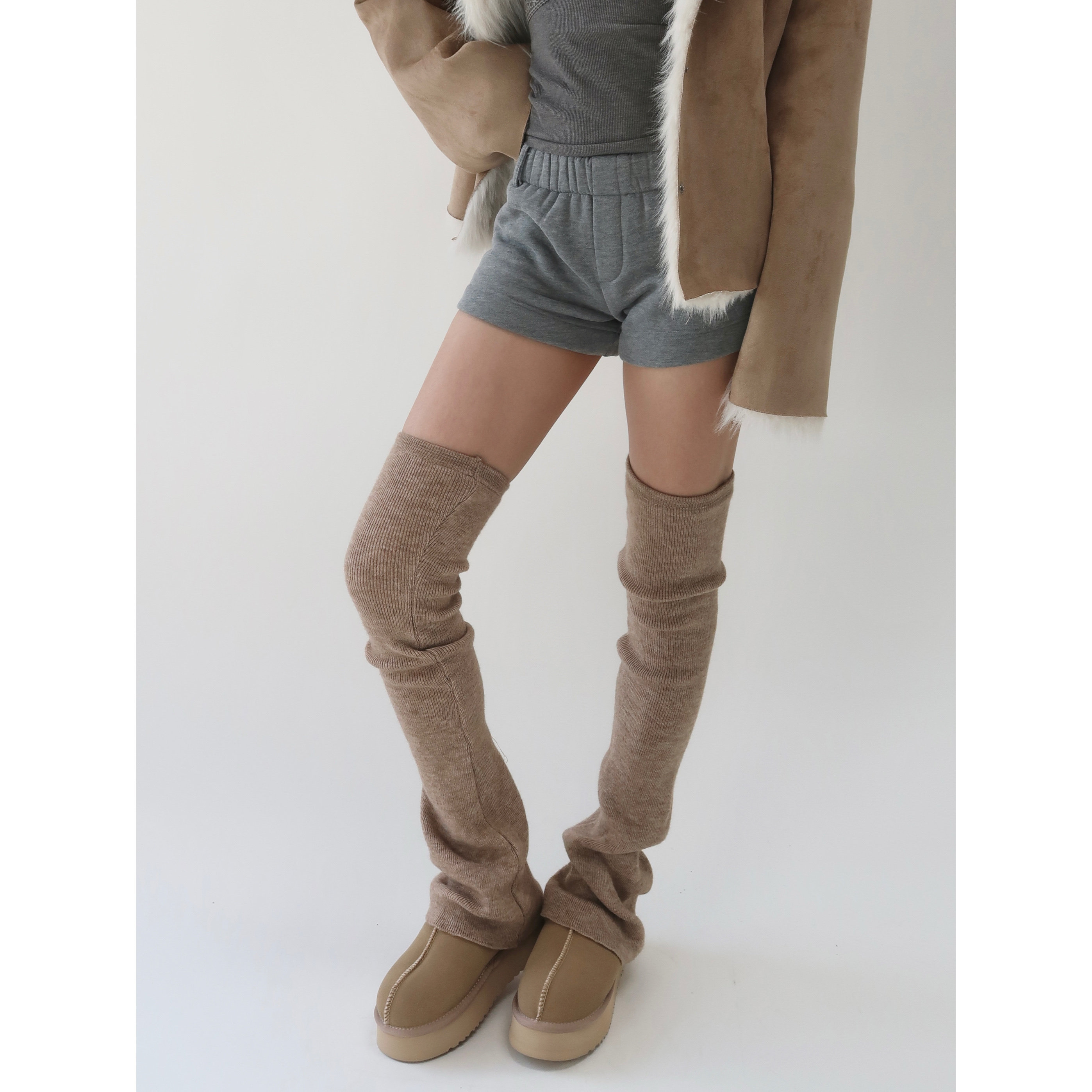 陆甜茶松弛感秋冬加长微喇叭针织堆堆袜套加厚保暖过膝小腿套显瘦,淘宝优惠券,粉丝福利购,淘宝优惠卷