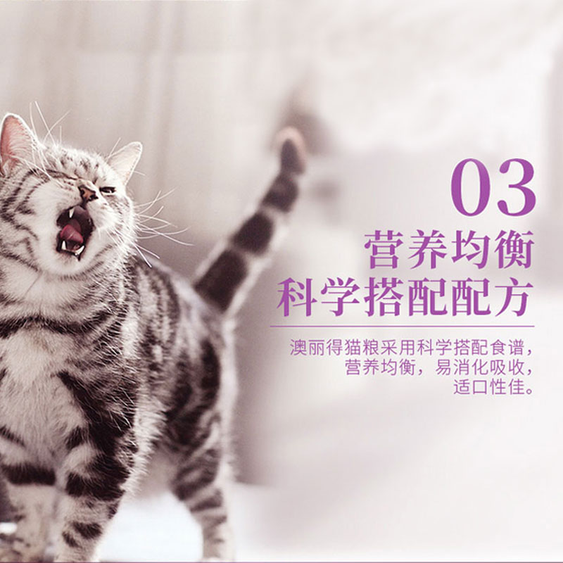 雷米高澳丽得猫粮10kg成猫幼猫流浪猫通用十大品牌猫粮20斤实惠装 - 图2